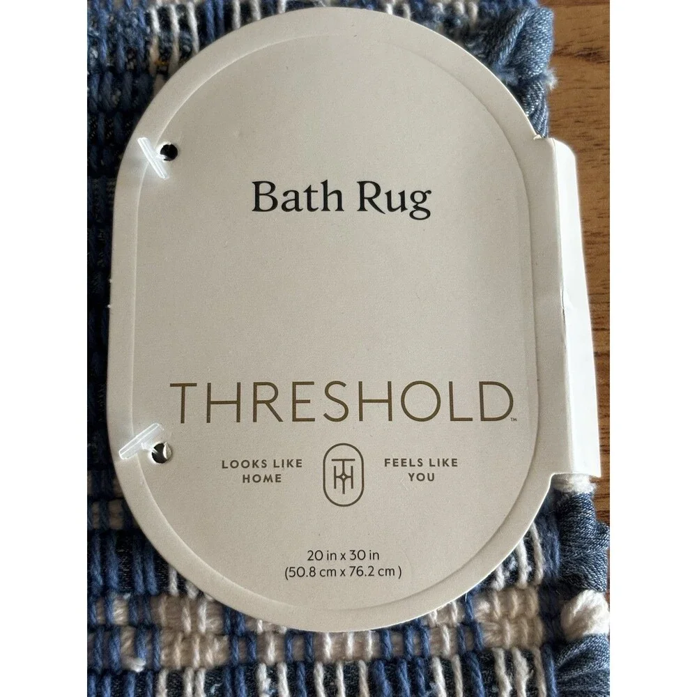 Threshold Americana Denim Plaid Bath Rug 20